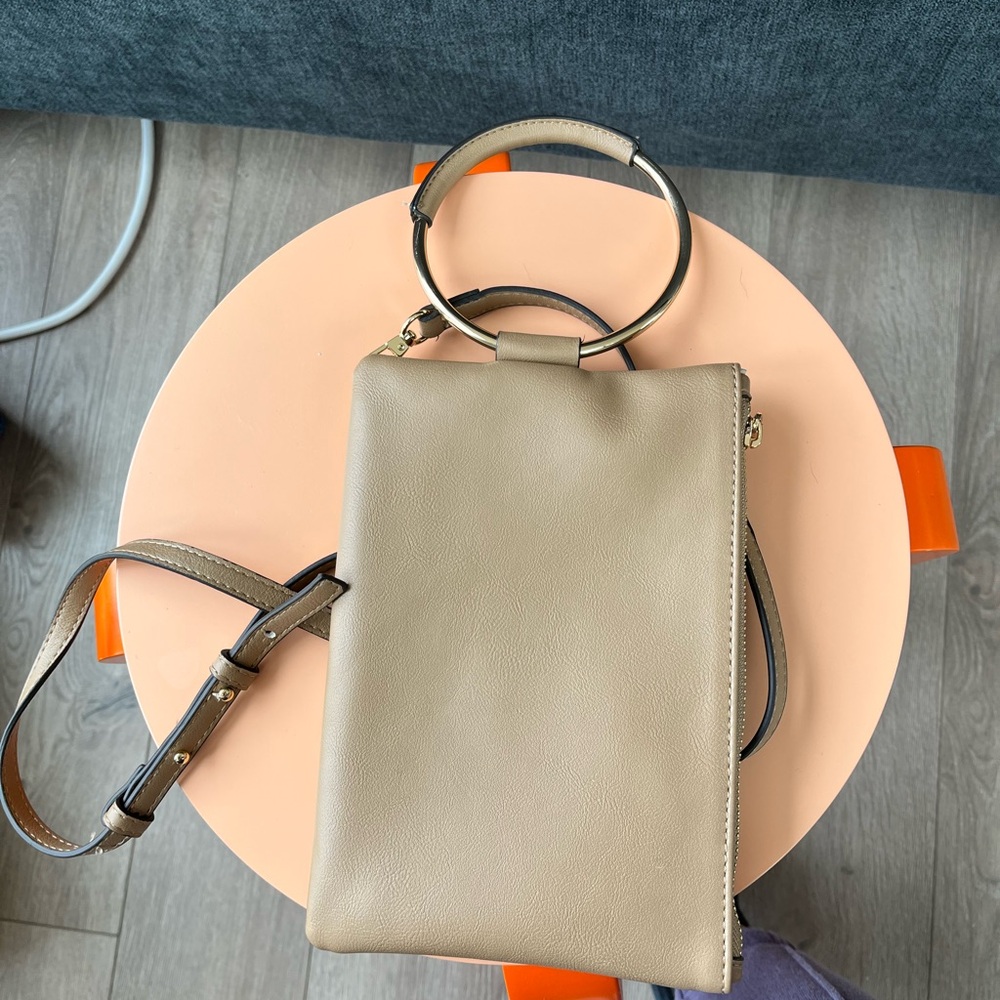 Macy's Tan Crossbody Bag with Modern Design